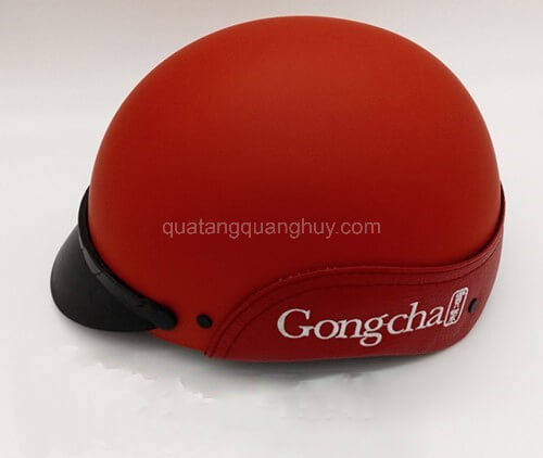 Mũ bảo hiểm nửa đầu in logo Gongcha