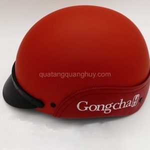 Mũ bảo hiểm nửa đầu in logo Gongcha